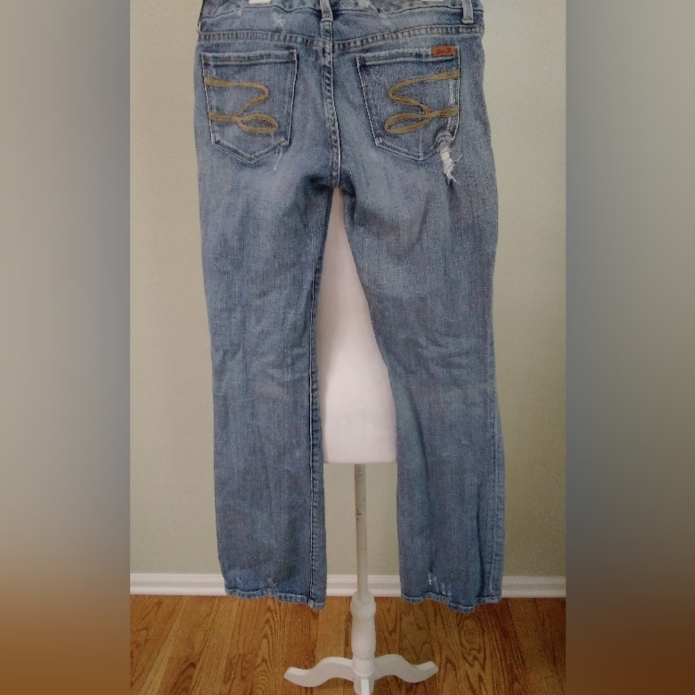 2/$15 Seven7 Boot Cut Distressed Jeans - Picture 5 of 8